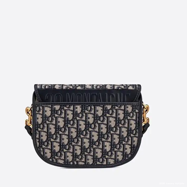 Cheap Dior Blue Medium Oblique Bobby Canvas Bag Motif 0418 Luxury